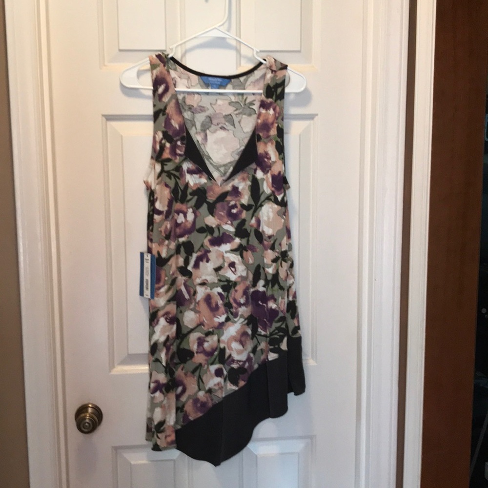 SimplyVera sleeveless asymmetrical tunic NWT